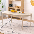 VECELO 5/7 Piece Dining Table Set Consist of an Oval Dining Room Table