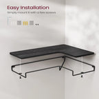 Corner Shelf Wall Mount Set of 2 - 15.7D x 5.5W x 1.6H