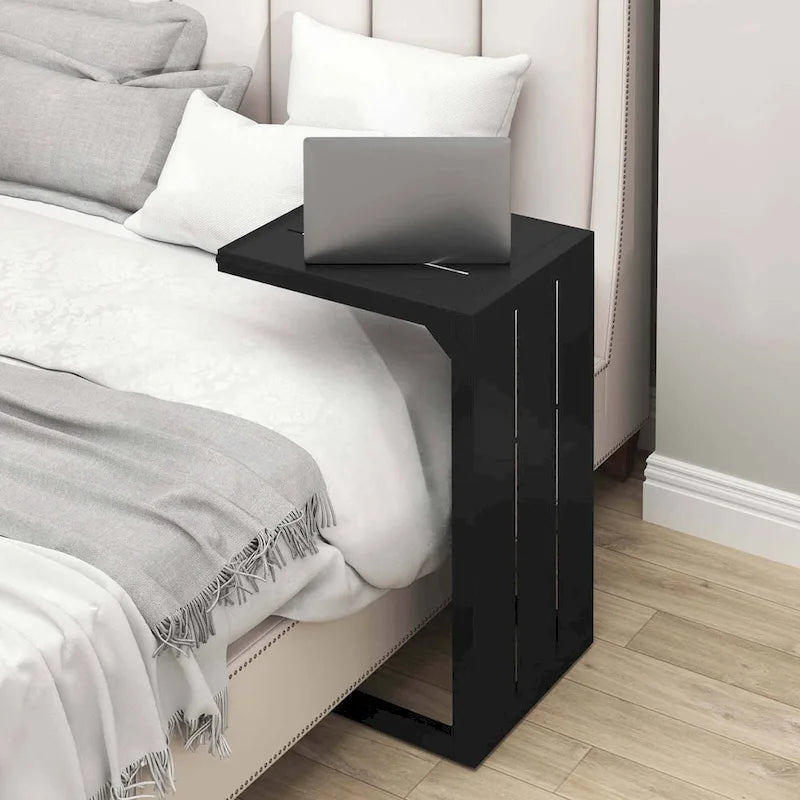 Costway 1/2 PCS C-Shaped End Table with Adjustable Foot Pads 2-In-1