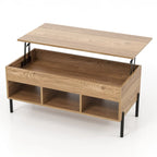 Costway Lift Top Coffee Table with Storage Compartment & 3 Open - See Details