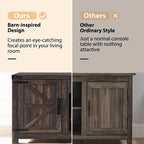 Farmhouse Fireplace TV Stand, Rustic Entertainment Center