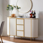 54 Modern Fluted Buffet Cabinet, Buffet Table, Coffee/Wine Bar