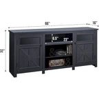 Farmhouse TV Stand for 75 Inch TV, Modern Entertainment Center