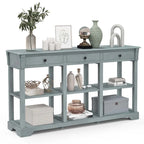 Costway 58 Long Sofa Table with Storage Retro Console Table with 3 - See Details