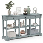 Costway 58 Long Sofa Table with Storage Retro Console Table with 3 - See Details