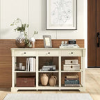 Costway 58 Long Sofa Table with Storage Retro Console Table with 3 - See Details