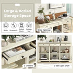 Costway 58 Long Sofa Table with Storage Retro Console Table with 3 - See Details