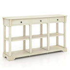 Costway 58 Long Sofa Table with Storage Retro Console Table with 3 - See Details