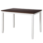Home Kitchen Table and Chairs Set Farmhouse Kitchen Dining Table Set with Anti-Slipping Protectors and X-Back Chair for Kitchen