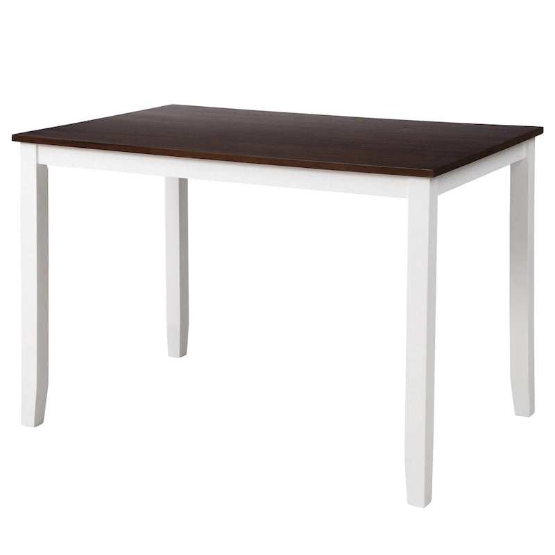 Home Kitchen Table and Chairs Set Farmhouse Kitchen Dining Table Set with Anti-Slipping Protectors and X-Back Chair for Kitchen