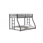 Sturdy Metal White Bunk Bed for Kids and Adults with Multiple Safety Features