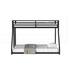 Sturdy Metal White Bunk Bed for Kids and Adults with Multiple Safety Features