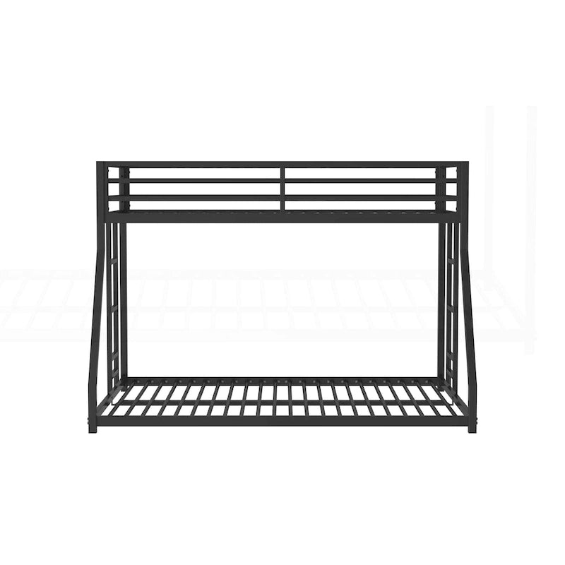 Sturdy Metal White Bunk Bed for Kids and Adults with Multiple Safety Features