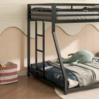 Sturdy Metal White Bunk Bed for Kids and Adults with Multiple Safety Features