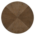 5 Piece Dining Table Set, Solid Wood Kitchen Dining Room Table Set with Round Dining Table and 4 Upholstered Chairs