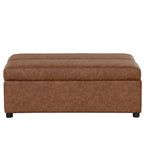 Roomfitters Twin Size Folding Ottoman Sleeper Bed with Mattress, Compact Convertible Guest Bed for Living Room