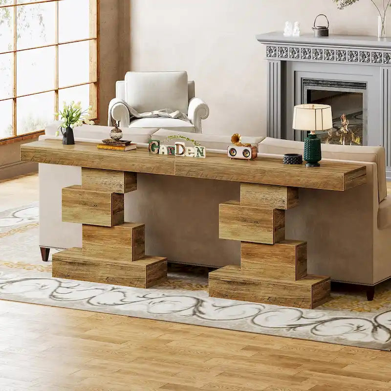 42.5 Inches Wood Farmhouse Console Sofa Table for Entryway Hallway