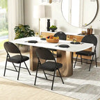 Costway 2/4/8/10/12 PCS Folding Padded Party Chairs with Metal Frame