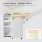 Kitchen Island With Drop Leaf(no include stool)