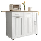 Kitchen Island With Drop Leaf(no include stool)