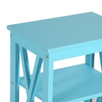 Modern Nightstand with 3-Tier Storage Shelves, Nightstands Set of 2