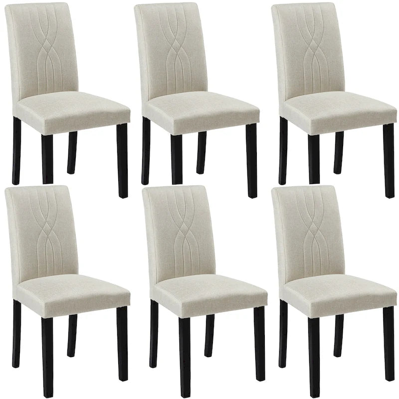 Upholstered Dining Chairs Set of 2/4/6, Fabric Dining Room Kitchen Side Chair, Parson Dining Chairs