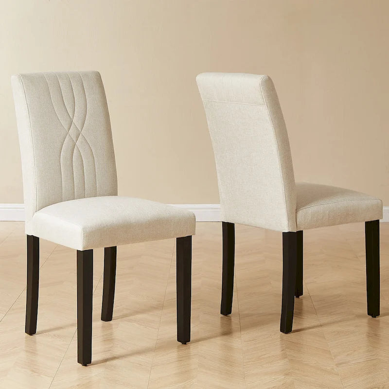 Upholstered Dining Chairs Set of 2/4/6, Fabric Dining Room Kitchen Side Chair, Parson Dining Chairs