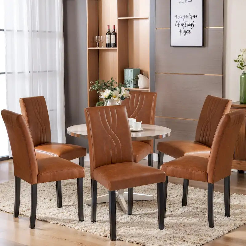 Upholstered Dining Chairs Set of 2/4/6, Fabric Dining Room Kitchen Side Chair, Parson Dining Chairs