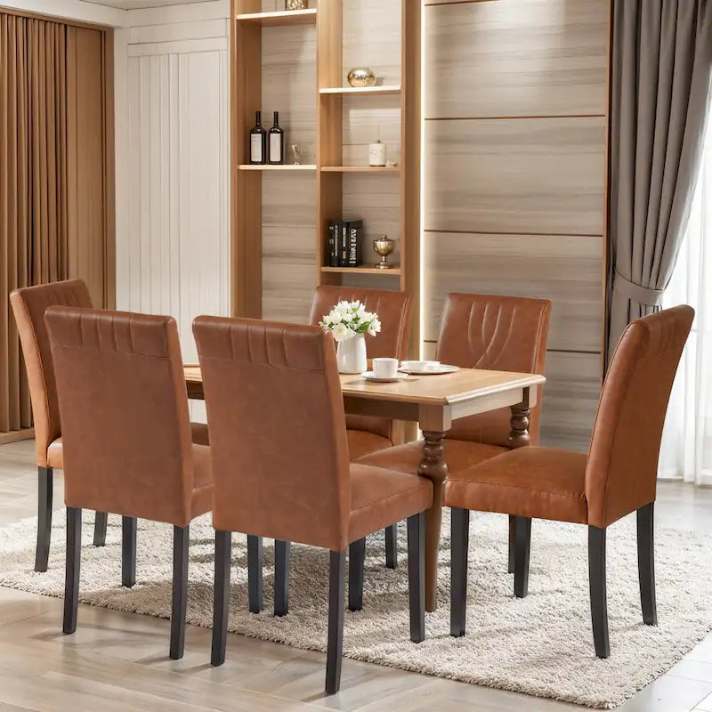 Upholstered Dining Chairs Set of 2/4/6, Fabric Dining Room Kitchen Side Chair, Parson Dining Chairs