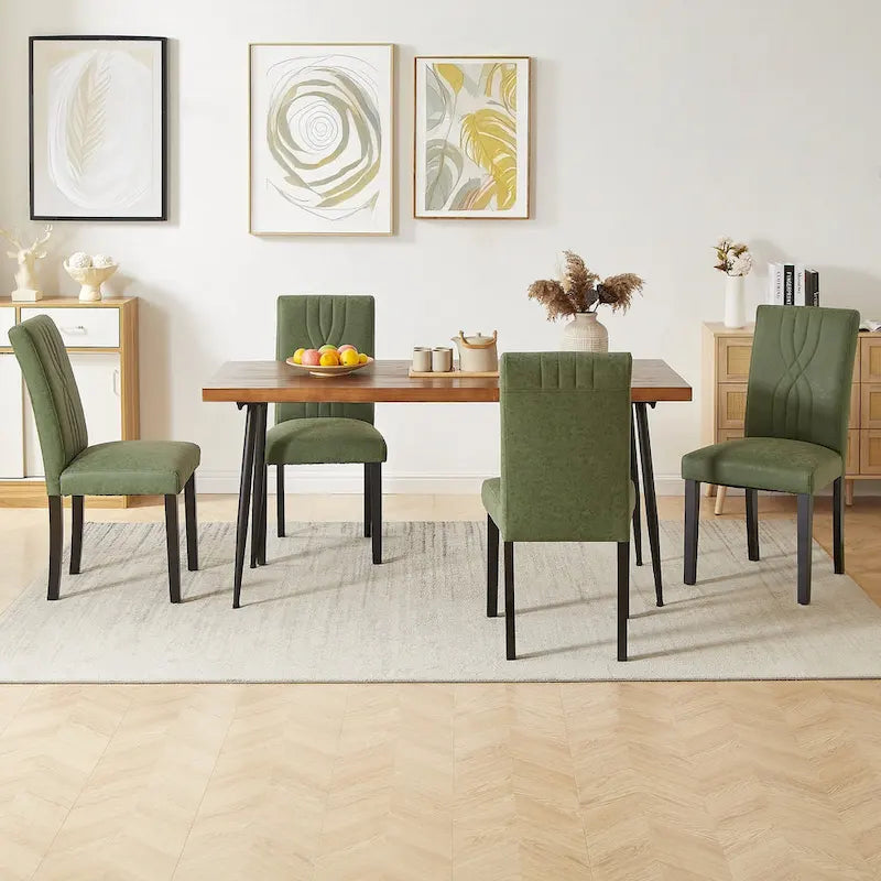 Upholstered Dining Chairs Set of 2/4/6, Fabric Dining Room Kitchen Side Chair, Parson Dining Chairs
