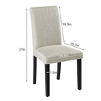 Upholstered Dining Chairs Set of 2/4/6, Fabric Dining Room Kitchen Side Chair, Parson Dining Chairs