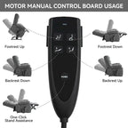 Dual Motor Power Lift Recliner Chair with Massage and Heat for Elderly People, Large Lazy Single Boy Recliners with Power-Remote
