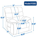 Dual Motor Power Lift Recliner Chair with Massage and Heat for Elderly People, Large Lazy Single Boy Recliners with Power-Remote