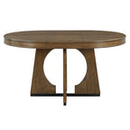 5-Piece Rustic Functional Dining Set, 1 Extendable Table with a 16-inch Leaf and 4 Upholstered Chairs