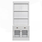 Versatile Tall Bookshelf with LED Lighting and Multiple Storage Options for Home