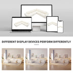 147 Modular Sectional Sofa,L Shaped Wide Seat Couch,Free Combination