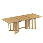 9-Piece Farmhouse Dining Set with Extendable Table & 8 Chairs