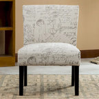 Modern 25.5 Upholstered Accent Chair with Wood Legs for Living Room
