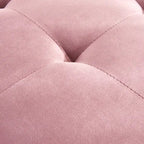 Pink 64 Velvet Tufted Chaise Lounge Chair