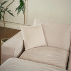 White 118.1 Luxurious U-Shaped 6-Seater Sofa