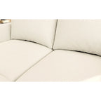 White 123 U-Shaped Modular 4 Seater Sectional Sofa with Storage Ottomans, Easy Assembly and Transport