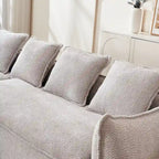 106.3 Oversized L-Shaped 3-Seat Sofa with Chaise and 4 Pillows