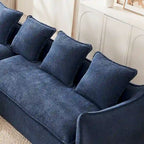 106.3 Oversized L-Shaped 3-Seat Sofa with Chaise and 4 Pillows