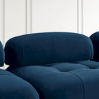 Blue 93 Modular L-Shaped 4-Seat Sectional Sofa with Reversible Ottoman
