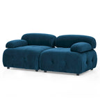 Blue 93 Modular L-Shaped 4-Seat Sectional Sofa with Reversible Ottoman