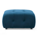 Blue 93 Modular L-Shaped 4-Seat Sectional Sofa with Reversible Ottoman