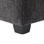Black 84 Modular Chenille 5-Seat Corner Sectional Sofa Set with 2 Pillows, Ideal for Living Room or Apartment Use