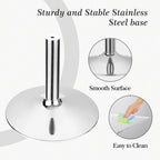 Modern Acrylic Clear Side Table C-shaped End Table - 23.6H x 15.8W x 15.8L