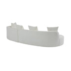 Christopher Knight Home - Linda Fabric Curved Sectional Sofa