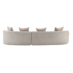 Christopher Knight Home - Linda Fabric Curved Sectional Sofa
